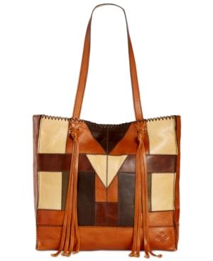Patricia Nash Zigzag Patchwork Toscano Tote
