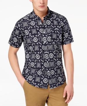 American Rag Men's Medallion Print Shirt, Created For Macy's