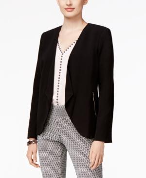 Alfani Petite Open-front Draped Blazer, Only At Macy's
