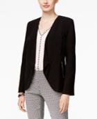 Alfani Petite Open-front Draped Blazer, Only At Macy's