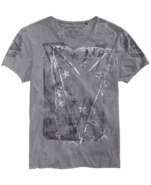 Buffalo David Bitton Men's Towell Burnout Graphic-print T-shirt