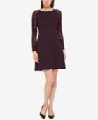 Tommy Hilfiger Lace-contrast A-line Dress