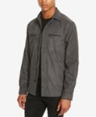 Kenneth Cole Reaction Men's Faux-suede Shirt Jacket