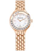 Swarovski Women's Swiss Lovely Crystals Mini Mb Rose Gold-tone Stainless Steel Bracelet Watch 31mm 5261496