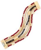 Kenneth Cole New York Gold-tone Beaded Layer Bracelet