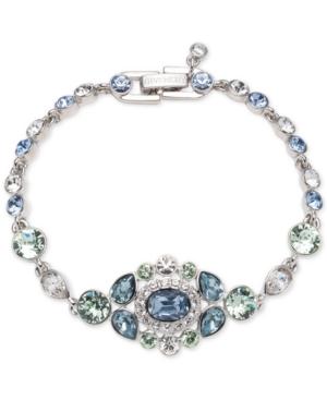 Givenchy Silver-tone Blue Crystal Bracelet