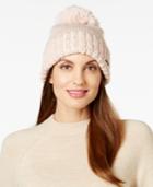 Bcbgeneration Thick And Thin Pom Pom Beanie, Only At Macy's