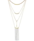 Lucky Brand Two-tone Multi-layer Choker Necklace