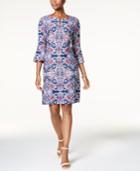 Charter Club Embellished Printed Dress, Created For Macy's