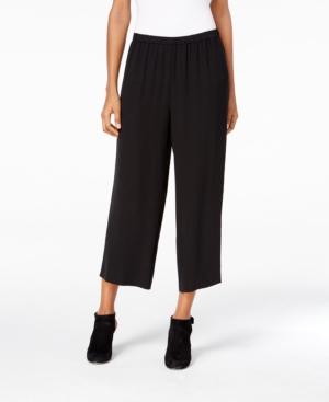 Eileen Fisher Silk Crepe Cropped Pants