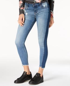 Celebrity Pink Juniors' Two-tone Skinny Jeans