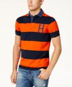Tommy Hilfiger Men's Colton Stripe H Logo Slim-fit Polo