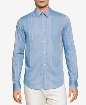Calvin Klein Men's Stripe Long-sleeve Shirt