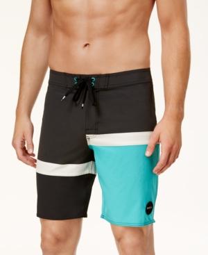 Rvca Men's Blocka Colorblocked 19 Board Shorts