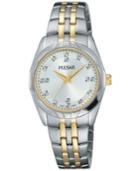 Pulsar Women's Night Out Two-tone Stainless Steel Bracelet Watch 28mm Ph8145