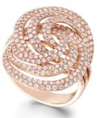Pave Rose By Effy Diamond Pave Knot Ring In 14k Rose Gold (1-3/4 Ct. T.w.)