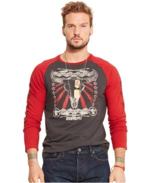 Denim & Supply Ralph Lauren Cow Skull Baseball T-shirt