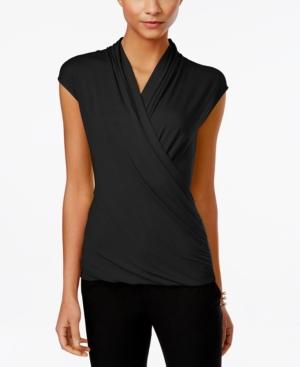 Vince Camuto Printed Wrap Top, Only At Macys
