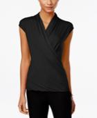 Vince Camuto Printed Wrap Top, Only At Macys