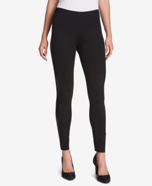 Dkny Sequined Tuxedo-stripe Leggings
