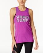Ideology Strength Graphic Racerback Tank Top, Only At Macy's