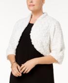 Robbie Bee Plus Size Faux-fur Shrug