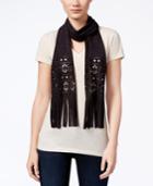 Inc International Concepts Perforated Faux Suede Skinny Scarf, Only At Macy's