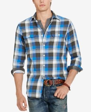 Polo Ralph Lauren Men's Indigo Plaid Workshirt