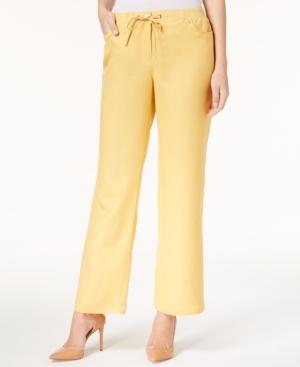 Jm Collection Drawstring Wide-leg Pants, Created For Macy's