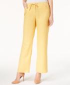 Jm Collection Drawstring Wide-leg Pants, Created For Macy's