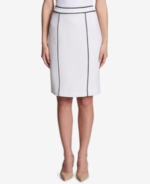 Calvin Klein Piped-trim Pencil Skirt