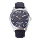 Men's Esq0080 Stainless Steel Watch, Black Dial, Date Window