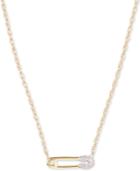 Elsie May Diamond Accent Pin Pendant Necklace In 14k Gold, 15 + 1 Extender