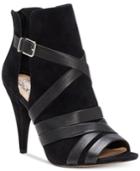 Vince Camuto Achika Peep-toe Booties Women's Shoes