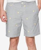 Original Penguin Men's Slim-fit Embroidered Yarn-dyed Stripe 8 Shorts