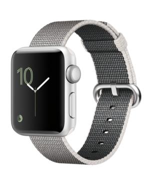 Apple Watch Series 2 38mm Silver-tone Aluminum Case With Pearl Woven Nylon Band