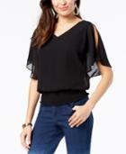 Thalia Sodi Smocked Strappy Top, Created For Macy's