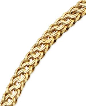 Circle Braided Bracelet In 14k Gold