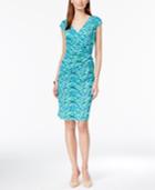 Style & Co. Faux-wrap Printed Sheath Dress, Only At Macy's