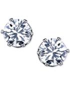 2028 Silver-tone Cubic Zirconia Stud Earrings, A Macy's Exclusive Style