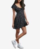 Volcom Juniors' It's A Cinch Printed Empire-waist Dress