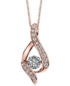Diamond Pendant Necklace (3/8 Ct. T.w.) In 14k Rose Gold