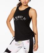 Material Girl Active Juniors' Lace-up Tank Top, Created For Macy's