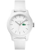 Lacoste Women's 12.12 White Rubber Strap Watch 38mm 2000954