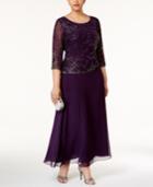 J Kara Plus Size Embellished Gown