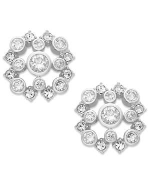 Eliot Danori Earrings, Rhodium-plated Cubic Zirconia (1 Ct. T.w.) Stud Earrings