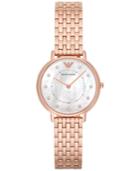 Emporio Armani Women's Rose Gold-tone Stainless Steel Bracelet Watch 32mm Ar11006
