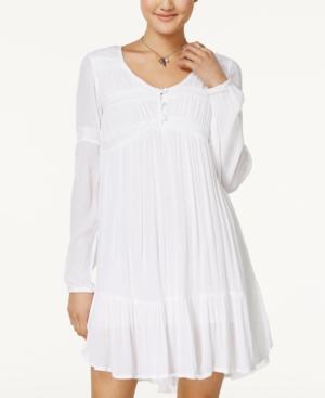 Volcom Juniors' Crochet-trim Peasant Dress