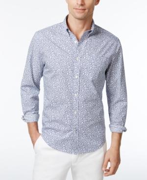 Tommy Hilfiger Men's Custom-fit Ditsy Paisley-print Shirt