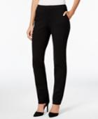Charter Club Petite Slim-leg Ponte Pants, Only At Macy's
